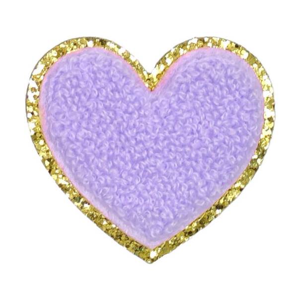 Mea Living Sticker "Herz" flieder/gold Glitter