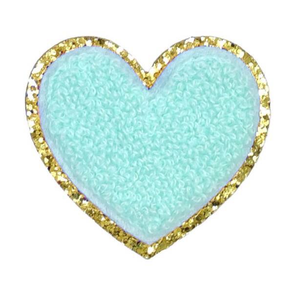 Mea Living Sticker "Herz" mint/gold Glitter