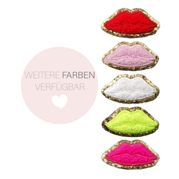 Mea Living Sticker "Lippen" neongelb/gold Glitter Bis zu 65% Rabatt