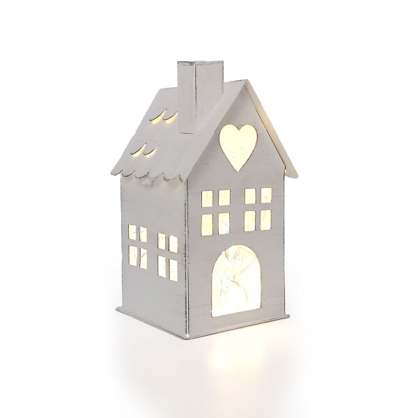 Mea Living Metallhäuser 3er Set, weiß - 10 cm/12cm/17 cm Versandkostenfrei