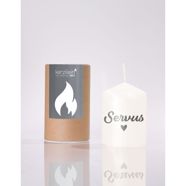 Mea Living Flämmchen, weiß/anthrazit "Servus" Osterangebot