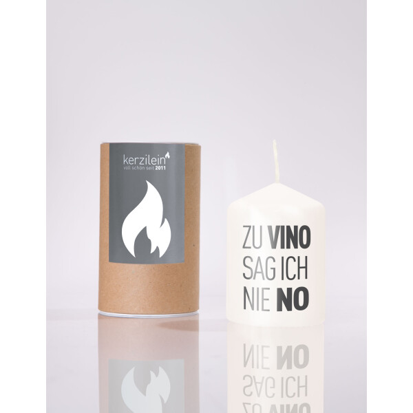 Mea Living Flämmchen, weiß/anthrazit "zu vino sag ich nie no" Vatertagsangebot
