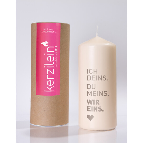 Mea Living Flamme, grau "DEINS MEINS EINS"