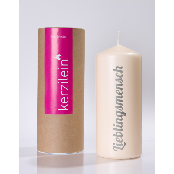Mea Living Flamme, grau "Lieblingsmensch"