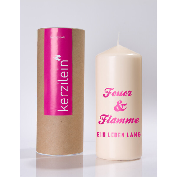 Mea Living Flamme, pink "FEUER UND Flamme, EIN LEBEN LANG"