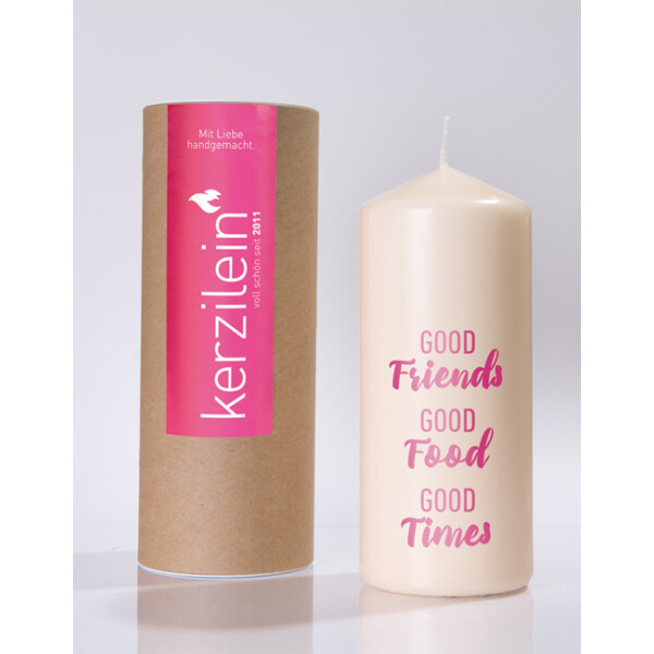 Mea Living Flamme, pink "GOOD FRIENDS"
