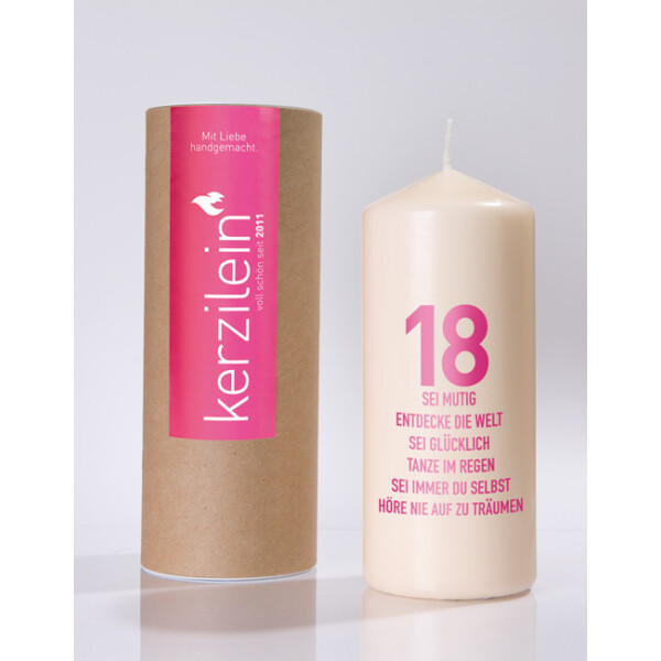 Mea Living Flamme, pink "18 UND WÜNSCHE"