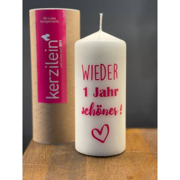 Mea Living Flamme, pink "Wieder ein Jahr schöner" Online Outlet