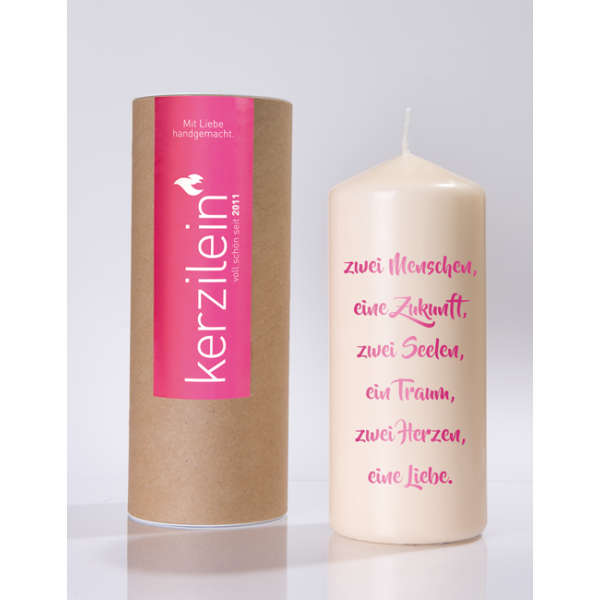 Mea Living Flamme, pink "Zwei Menschen, eine Zukunft"