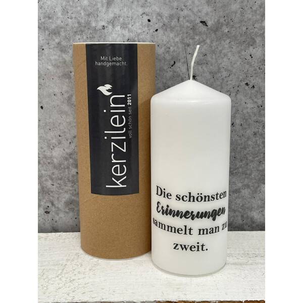 Mea Living Flamme, weiß/anthrazit "DIE SCHÖNSTEN ERINNERUNGEN SAMMELT MAN ZU ZWEIT " Neuheiten