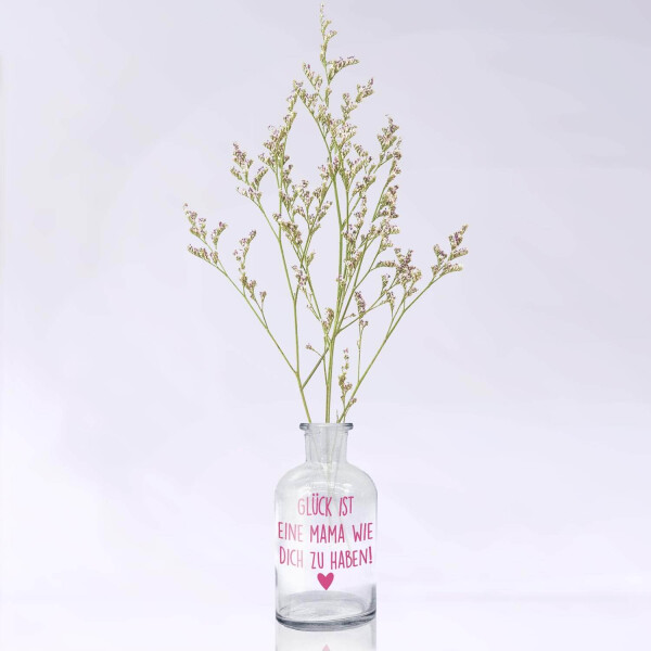Mea Living Glas mit Stabkerze, pink "GLÜCK IST EINE MAMA WIE DICH ZU HABEN" Zeitbegrenzte Promotion