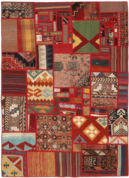 Nain Trading Kelim Patchwork 199 x 141 Neueste Mode