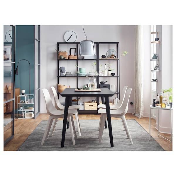 VITTSJÖ Aufbewahrung, schwarzbraun/Glas, Clearance-Verkauf