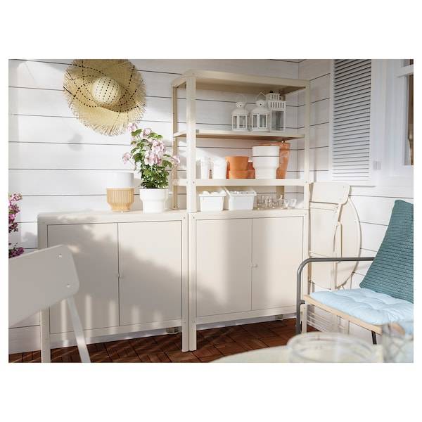 KOLBJÖRN Schrank drinnen/draußen, beige, im Angebot
