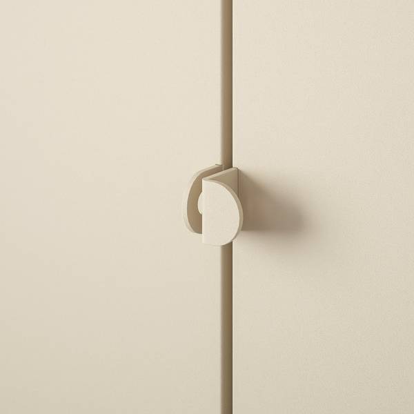 KOLBJÖRN Schrank drinnen/draußen, beige, im Angebot