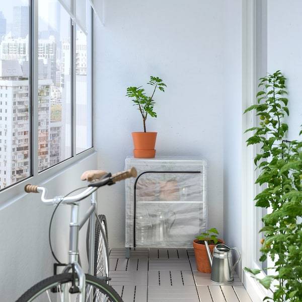 HYLLIS Regal mit Überzug, transparent, Rabatt