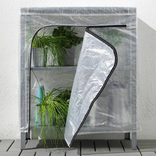 HYLLIS Regal mit Überzug, transparent, Rabatt
