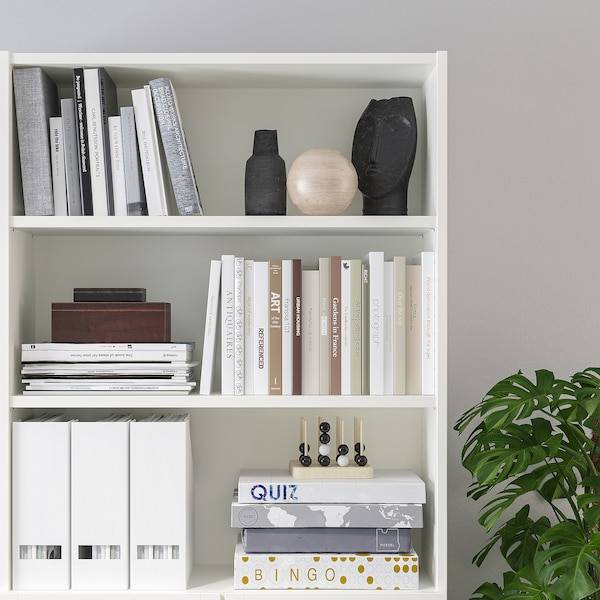 BILLY / OXBERG Bücherregal mit Türen, weiß, Muttertagsangebot