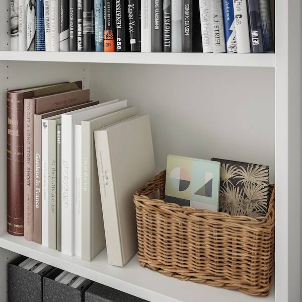 SKRUVBY Bücherregal, weiß, Jubiläumsangebot