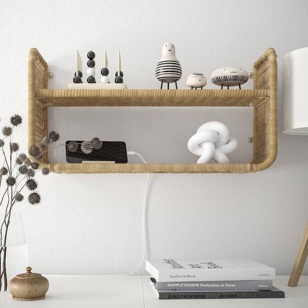 FRYKSÅS Wandregal, Rattan, Bestseller