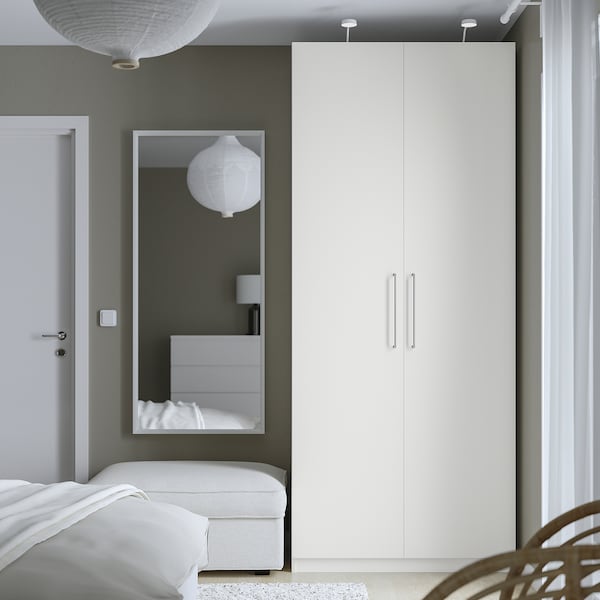 PAX / FORSAND Kleiderschrank, weiß/weiß, Super Rabatt