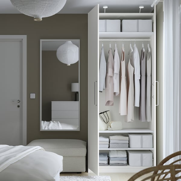 PAX / FORSAND Kleiderschrank, weiß/weiß, Super Rabatt