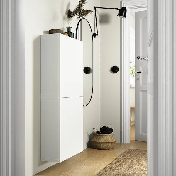 BESTÅ Wandschrank mit 2 Türen, weiß/Lappviken weiß, Hotsell