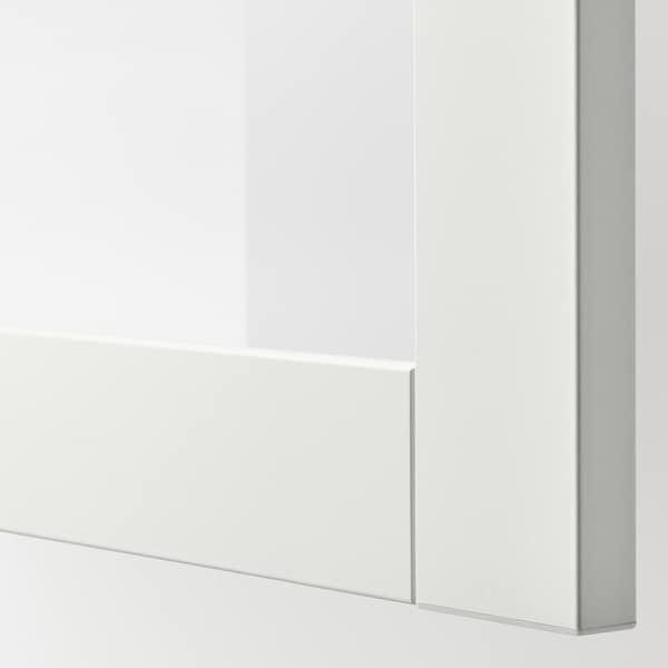 BESTÅ Vitrine, weiß/Lappviken Klarglas weiß, Blitzverkäufe