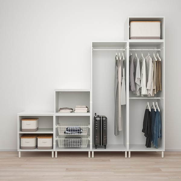PLATSA Kleiderschrank mit 6 Türen, weiß/Fonnes weiß, Osterangebot