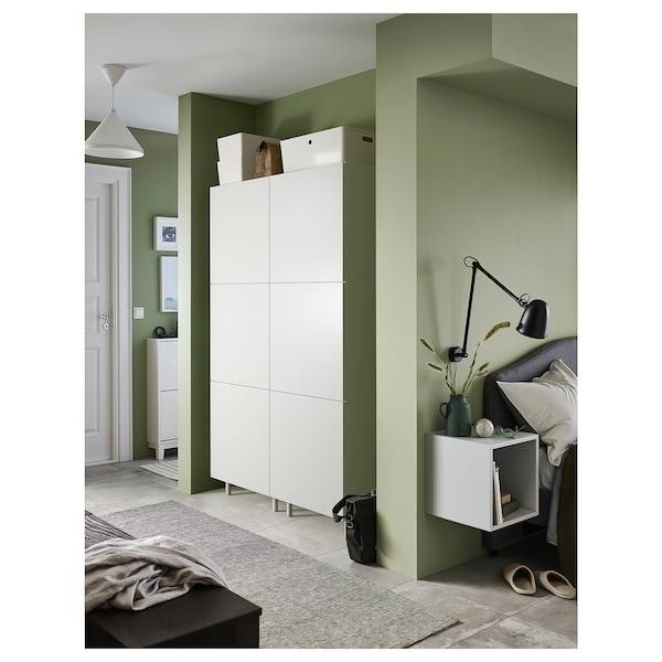 PLATSA Kleiderschrank mit 6 Türen, weiß/Fonnes weiß, Heißer Verkauf