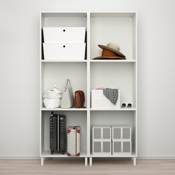 PLATSA Kleiderschrank mit 6 Türen, weiß/Fonnes weiß, Heißer Verkauf