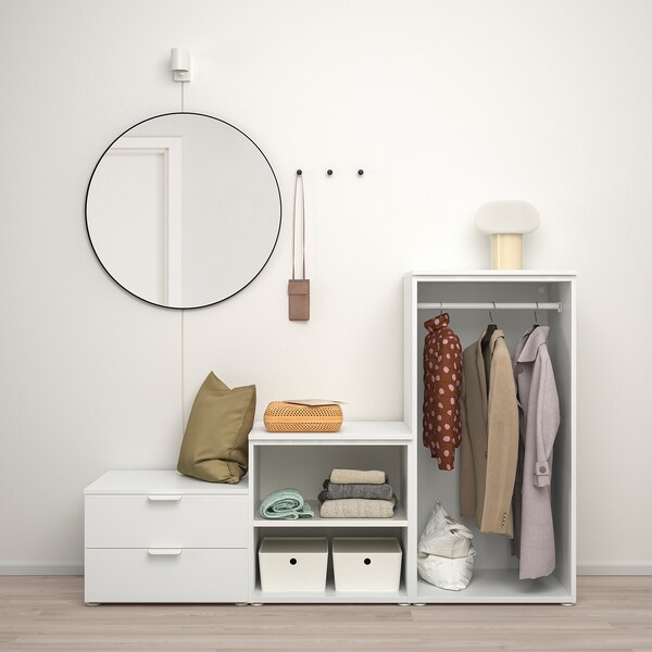 PLATSA Kleiderschrank m 2 Türen+2Schubl., weiß/Fonnes weiß, Zeitlich begrenztes Angebot