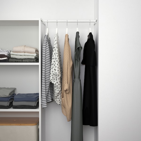 PLATSA Kleiderschrank mit Tür, weiß/Fonnes weiß, Bestseller
