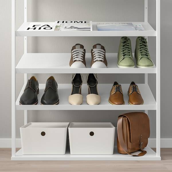 PLATSA Schuhregal, weiß, Kauf eins, bekomm eins gratis