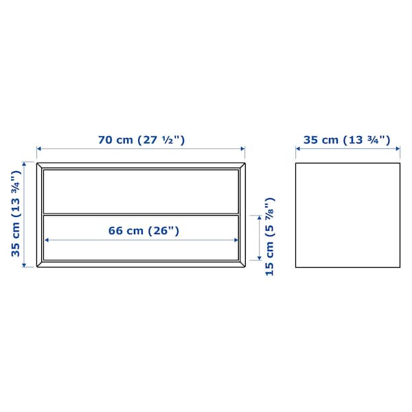 EKET Schrank mit 2 Schubladen, weiß, Wochenangebot