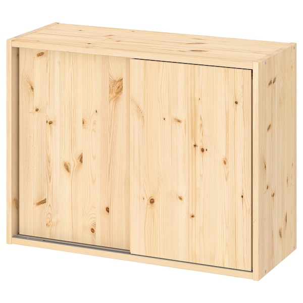 IVAR Schiebetürenschrank, Kiefer,