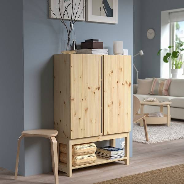 IVAR Regal mit Schrank, Kiefer, Discount Store für neue Produkte