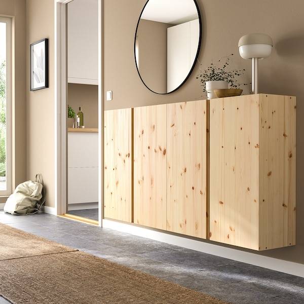 IVAR Wandschrank mit Türen, Kiefer, Fabrikladen