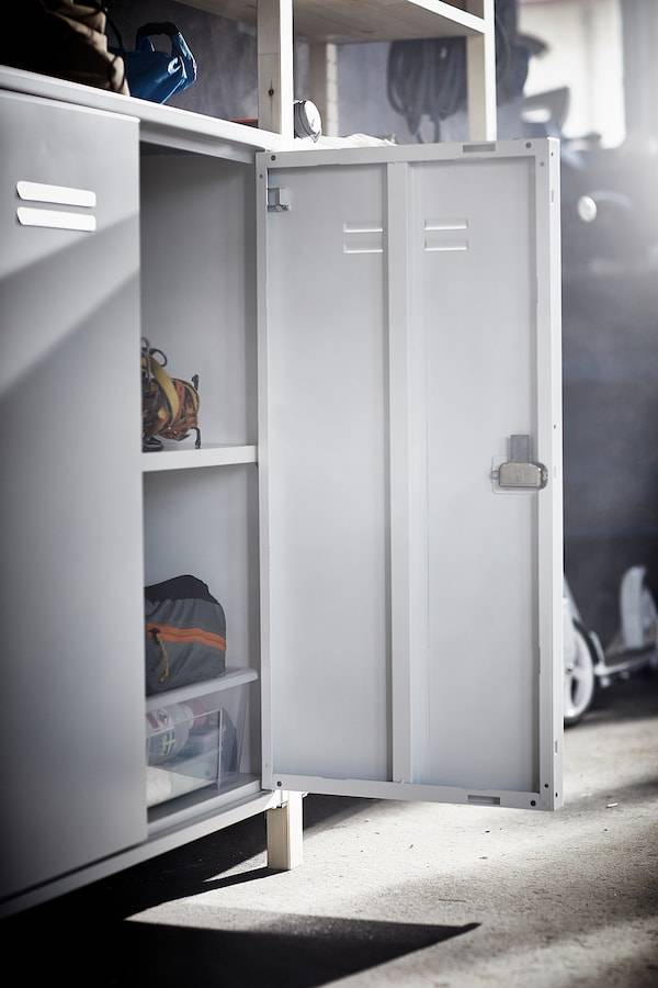 IVAR Schrank mit Türen, weiß, Günstig kaufen