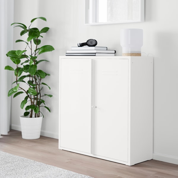 IVAR Schrank mit Türen, weiß, Günstig kaufen