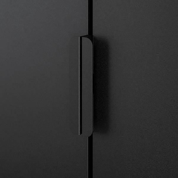 BROR Aufbew. mit Schrank/Werkbank, schwarz/Kiefersperrholz, Black Friday
