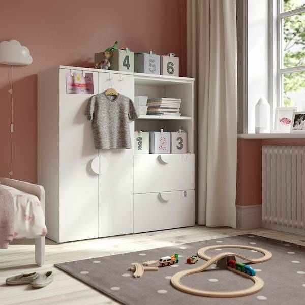 SMÅSTAD / PLATSA Aufbewahrungskombi, weiß/weiß, Blitzangebot