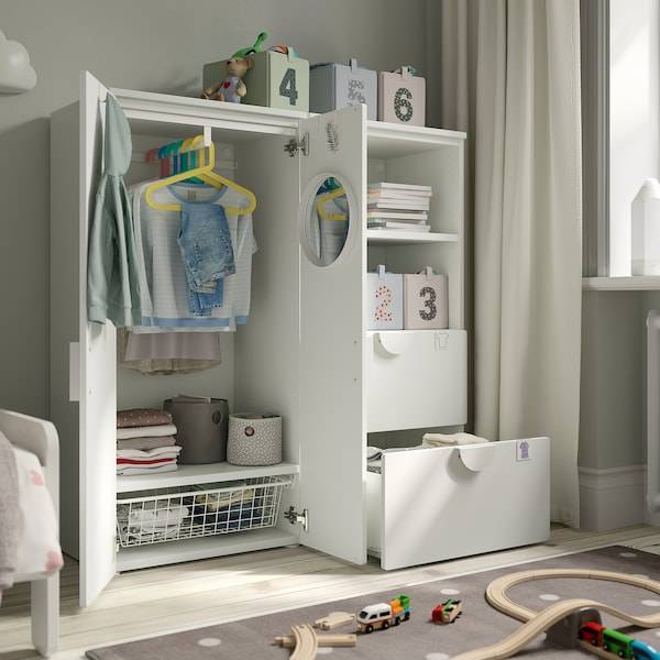SMÅSTAD / PLATSA Aufbewahrungskombi, weiß/weiß, Blitzangebot