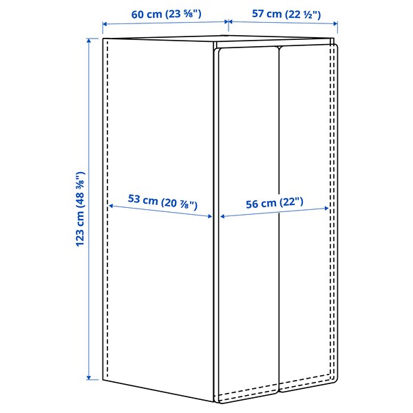 SMÅSTAD / PLATSA Kleiderschrank, weiß weiß/mit 3 Böden, Super Sparpreis