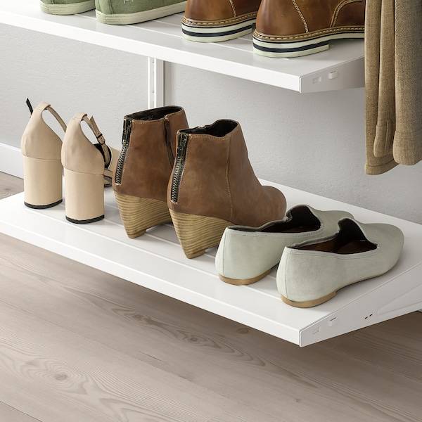 SKYTTA / BOAXEL Kleiderschrank+Schiebetüren begehb., weiß/Tjörhom weiß, Bis zu 50% Rabatt