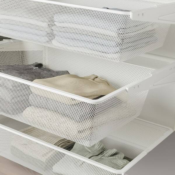 SKYTTA / BOAXEL Kleiderschrank+Schiebetüren begehb., Aluminium/Auli Spiegelglas, 50% Rabatt mit kostenlosem Versand