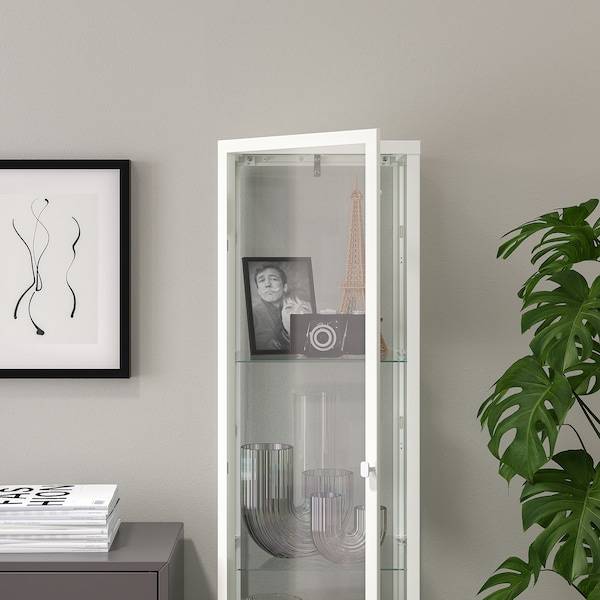 BLÅLIDEN Vitrine, weiß, im Angebot