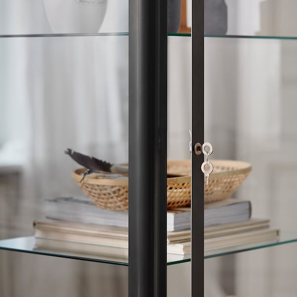 FABRIKÖR Vitrine, dunkelgrau, Schlussverkauf