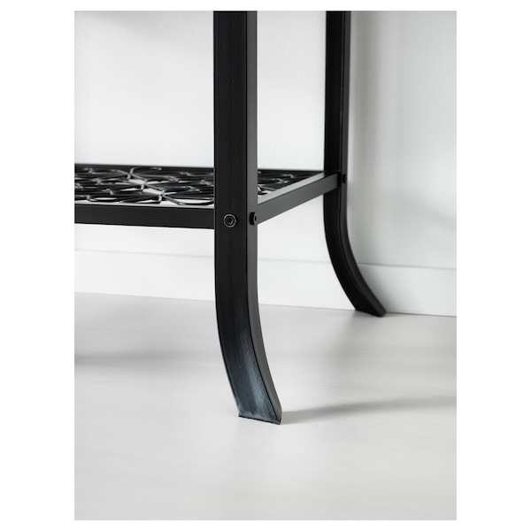 KLINGSBO Vitrine, schwarz/Klarglas, Kostenloser Versand