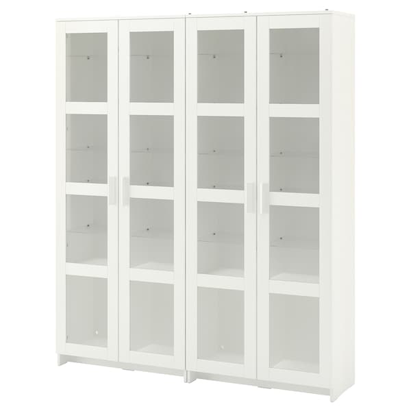 BRIMNES Vitrine, weiß,